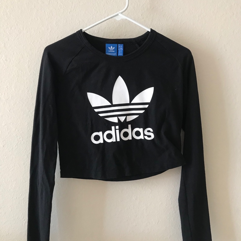 Adidas Crop Girls Top Size M
